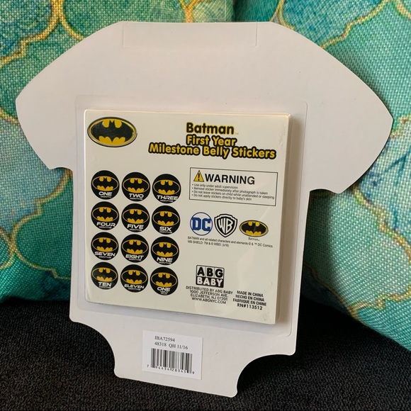 DC Batman Baby’s First Year Milestone Belly Stickers - Picture 4 of 4